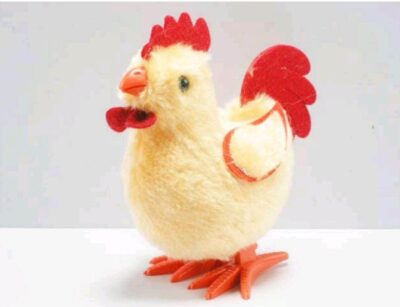 Fur Chicken Key Toy