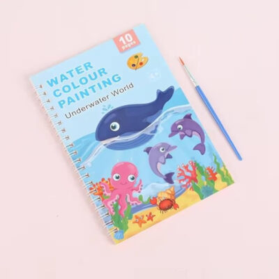 10 Pages Watercolor Painting Book