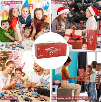 48 Pcs Pull Back Garage Car Set