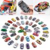 48 Pcs Pull Back Garage Car Set
