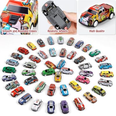 48 Pcs Pull Back Garage Car Set