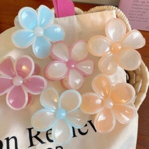 Hawaiian Floral Hibiscus Shiny Clip (1 Pc)