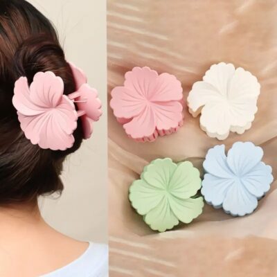 Matte Hibiscus Claw Clip (1 Pc)