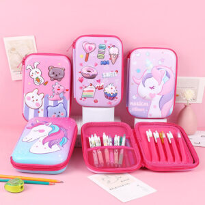 Jumbo 3D Cute Kids School Pencil Pouch Eva Case for Girls and Boys