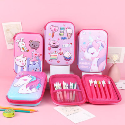 H0b22ecd8545e42899b725e950b12f154O Jumbo 3D Cute Kids School Pencil Pouch Eva Case for Girls and Boys